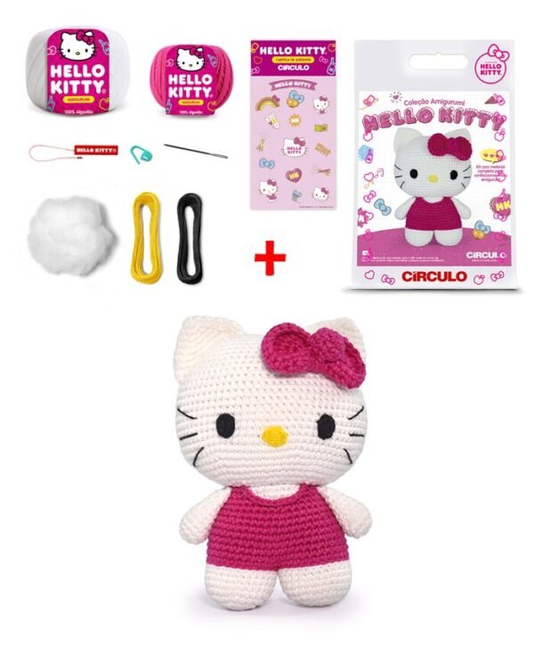 Kit Amigurumi Círculo: Coleção Sanrio Hello Kitty - Imagem 6