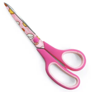 Tesoura Comfort Estampada Círculo (Rosa Doces)
